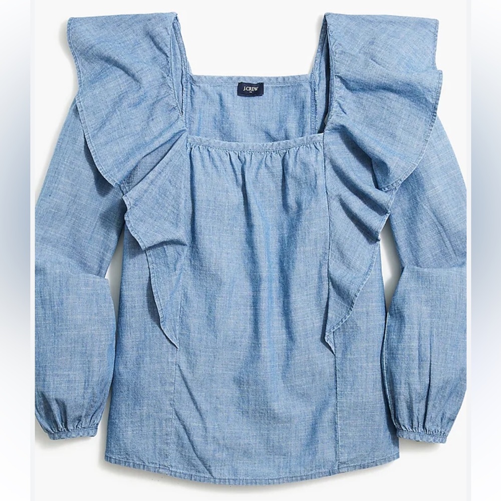 j.crew denim top - Picture 10 of 13